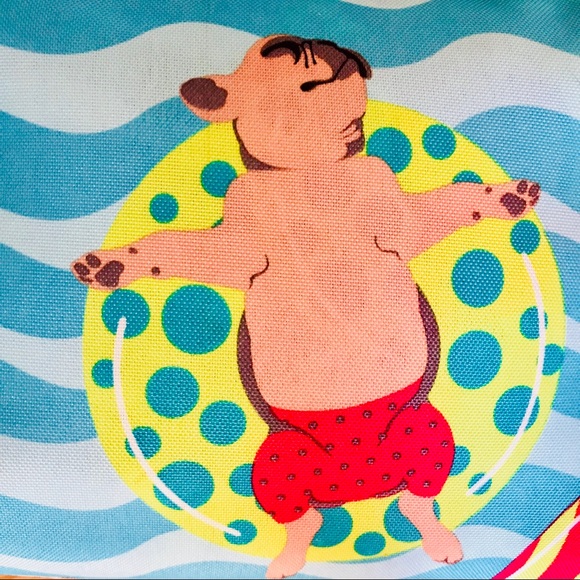 Max Studio Outdoor Picnic Blanket French Bulldogs - Picture 7 of 8